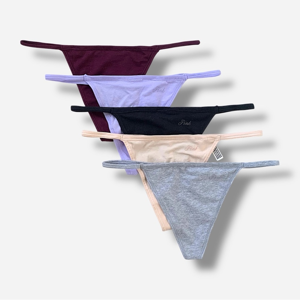 🌸New🌸 5pk Victoria’s Secret v-string panties lot L new